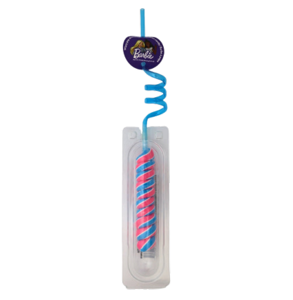 Barbie Wizzy Pop Straw Lollipop - Sparty Girl